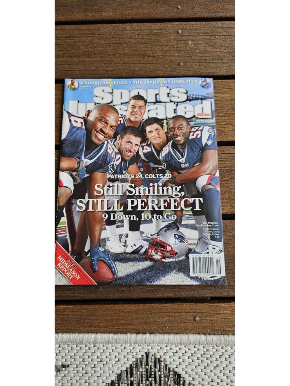 SPORTS ILLUSTRATED MAG : New England Patriots 24 Colts 20, LN In Coltr SLV